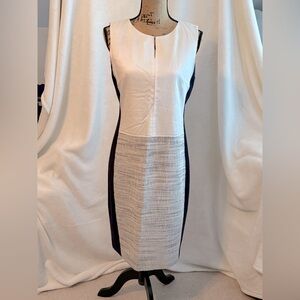 Tahari Sleeveless Colorblock Sheath Dress